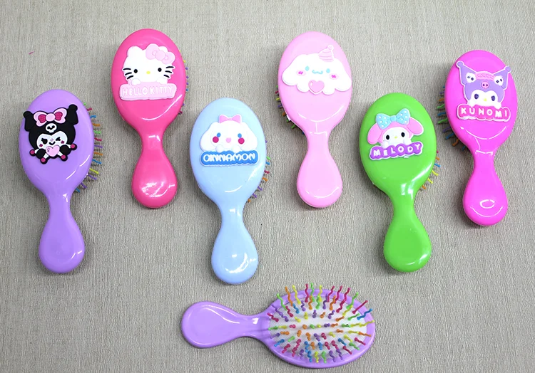 Sevimli Karakter Temalı Saç Tarağı Seti Kuromi Hello Kitty My Mel
