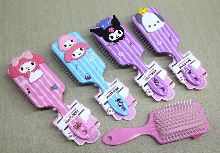 Sevimli Karakter Temalı Saç Tarağı Model 2 - Kuromi, Hello Kitty,
