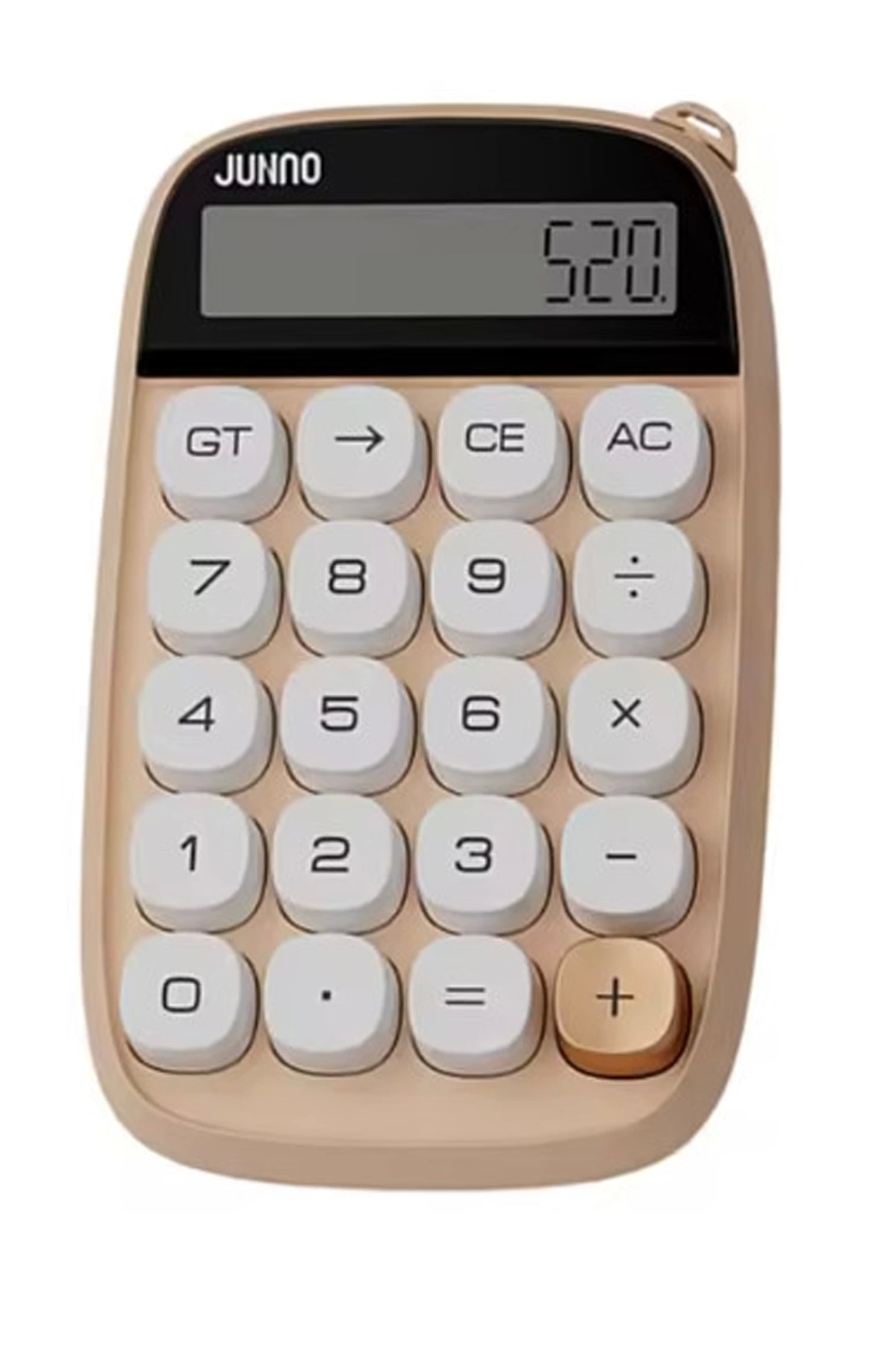 Just Cheap Store Sevimli Kare Tuşlu 10 Haneli Ldc Ekran Hesap Makinasi Kahverengi
