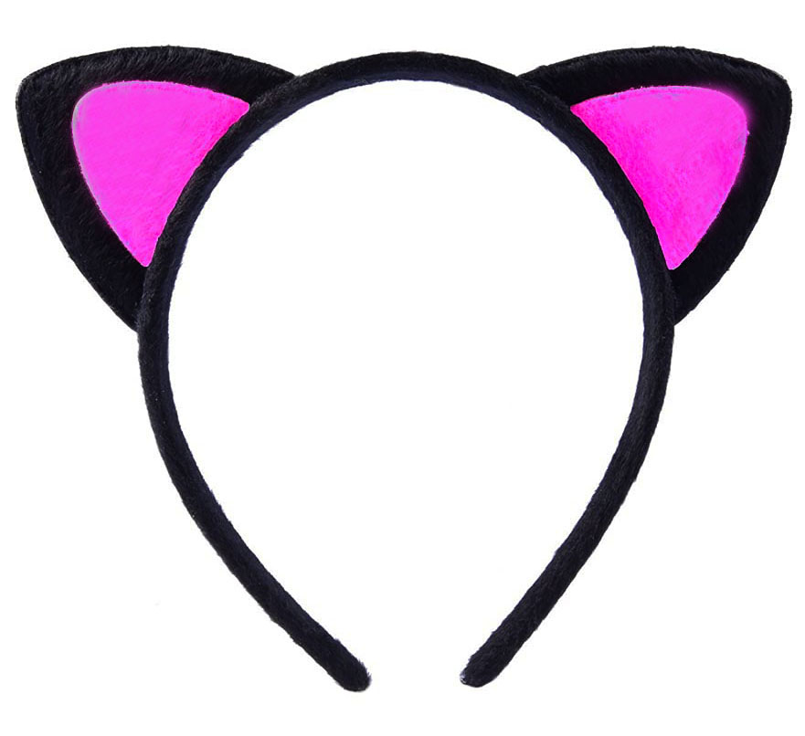 Sevimli Kedi Kulak Pofuduk Kedi Taç Siyah İçi Şeker Pembe Renk 17 Sevimli Kedi Kulak Pofuduk Kedi Taç Siyah İçi Şeker Pembe Renk 17