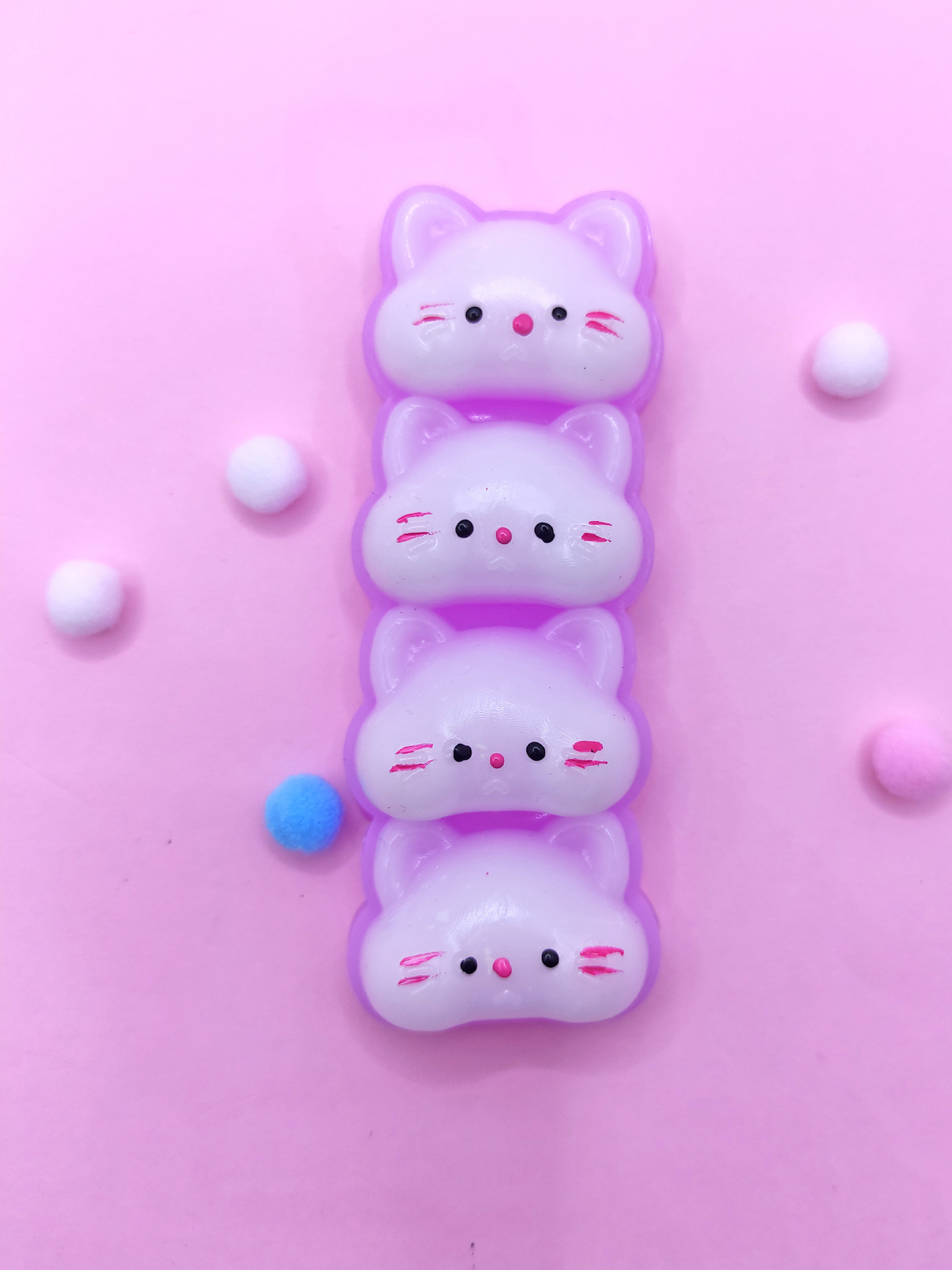 Limmy Sevimli Kedi Suratları Squishy Taba Sukuşi Yumuşacık (10X4cm) Ked