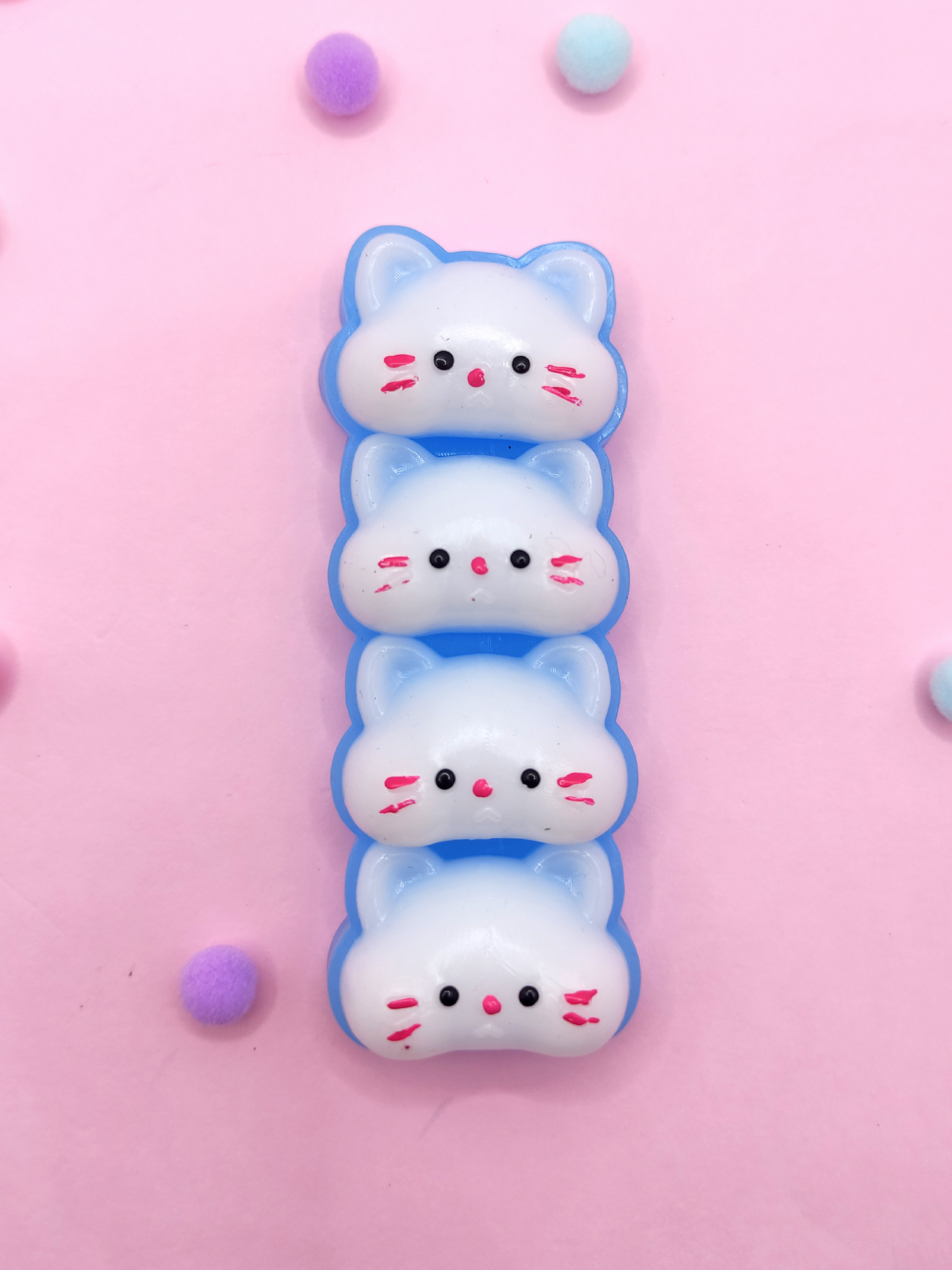 Limmy Sevimli Kedi Suratları Squishy Taba Sukuşi Yumuşacık (10X4cm) Ked