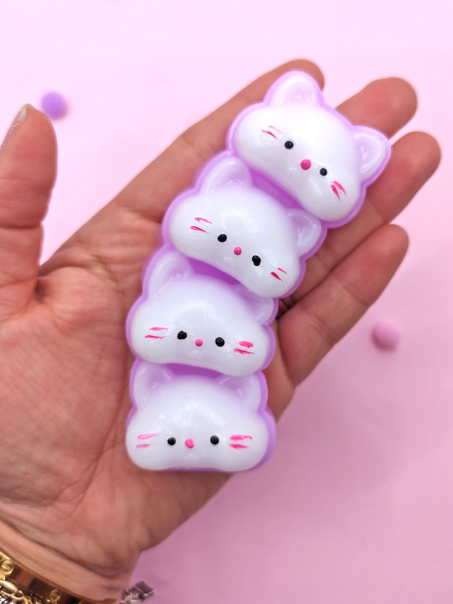 Limmy Sevimli Kedi Suratları Squishy Taba Sukuşi Yumuşacık (10X4cm) Ked