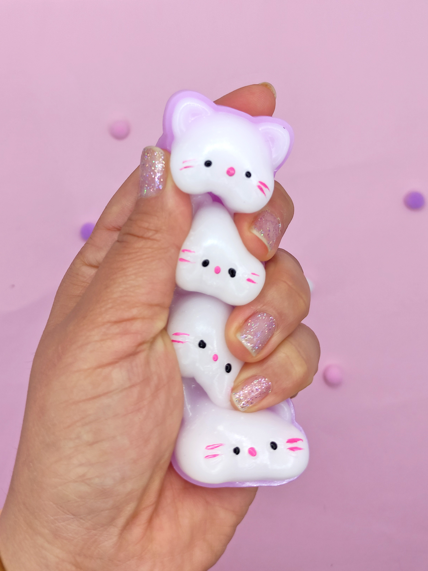 Limmy Sevimli Kedi Suratları Squishy Taba Sukuşi Yumuşacık (10X4cm) Ked