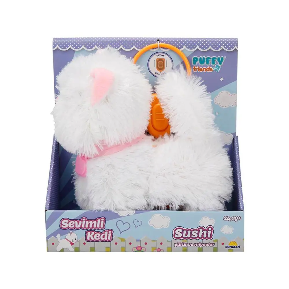 Sevimli Kedi Sushi Sesli ve Hareketli