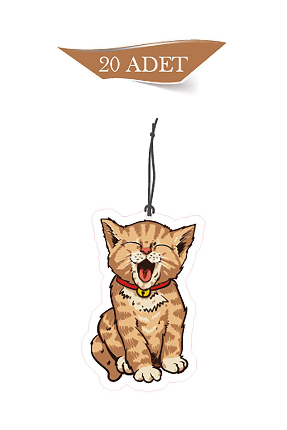 Bymeyla Sevimli Kedicik Tasarımlı 20'Li Dekoratif Oto Kokusu Ve Oto Akses