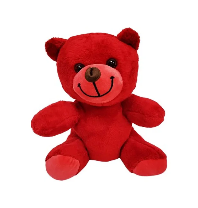 Sevimli Kırmızı Oyuncak Peluş Ayıcık Diğer