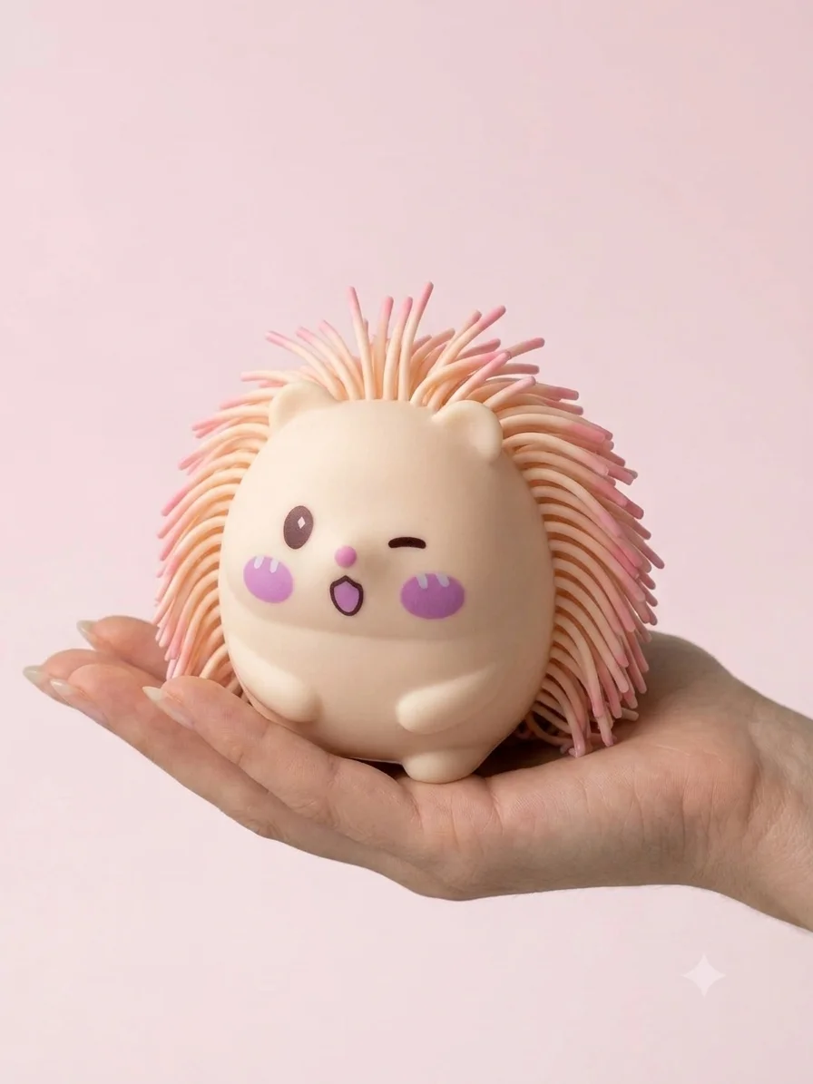 Sevimli Kirpi Squishy Renkli Yumuşak Stres Atıcı Squishy - 1 Adet