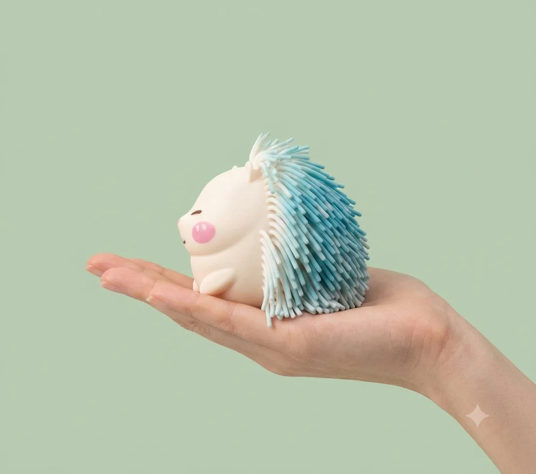 Sevimli Kirpi Squishy Renkli Yumuşak Stres Atıcı Squishy - 1 Adet