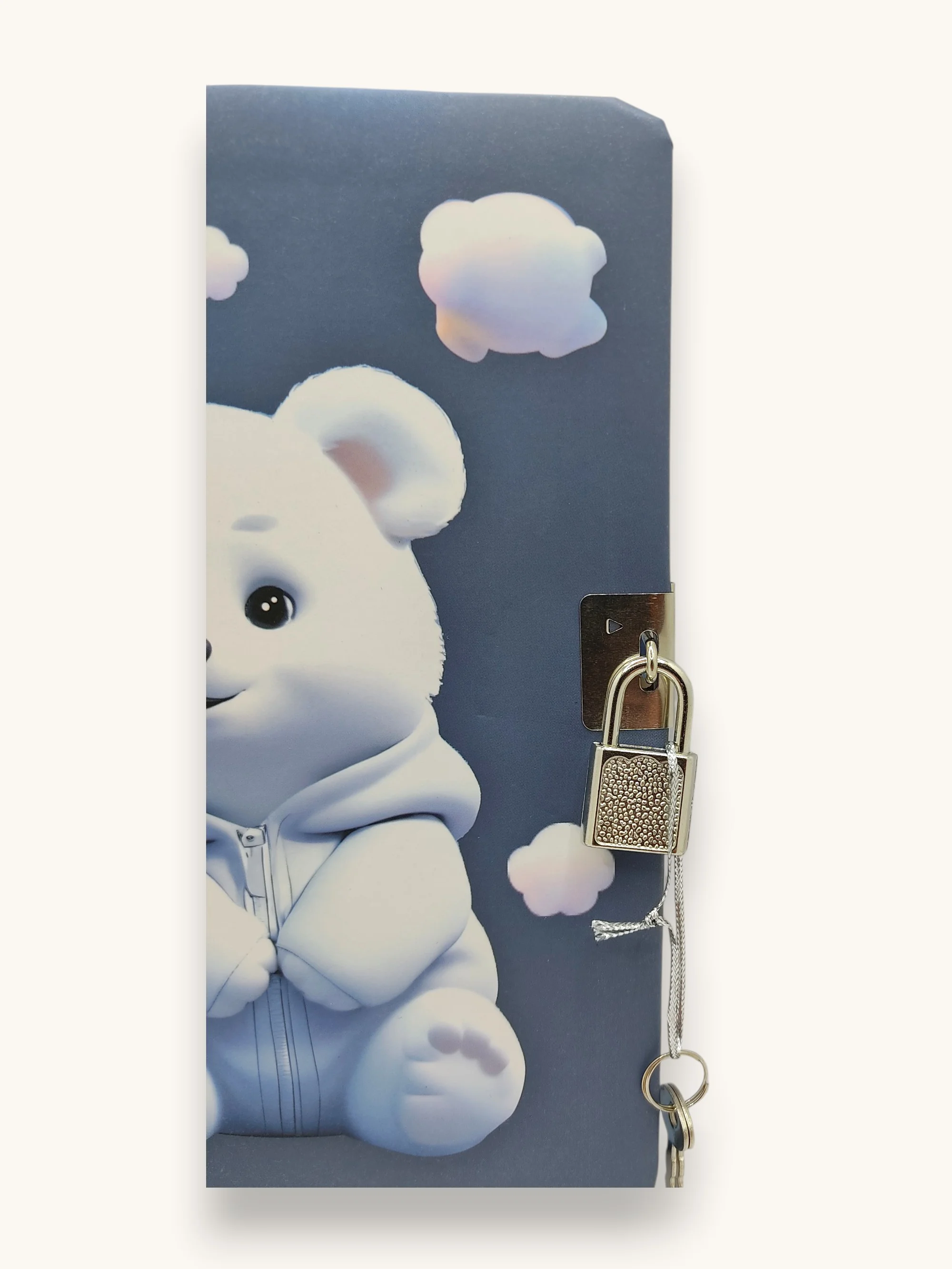 Sevimli Kutup Ayısı Hatıra Defteri (Günlük) Kilitli Defter 80 yap