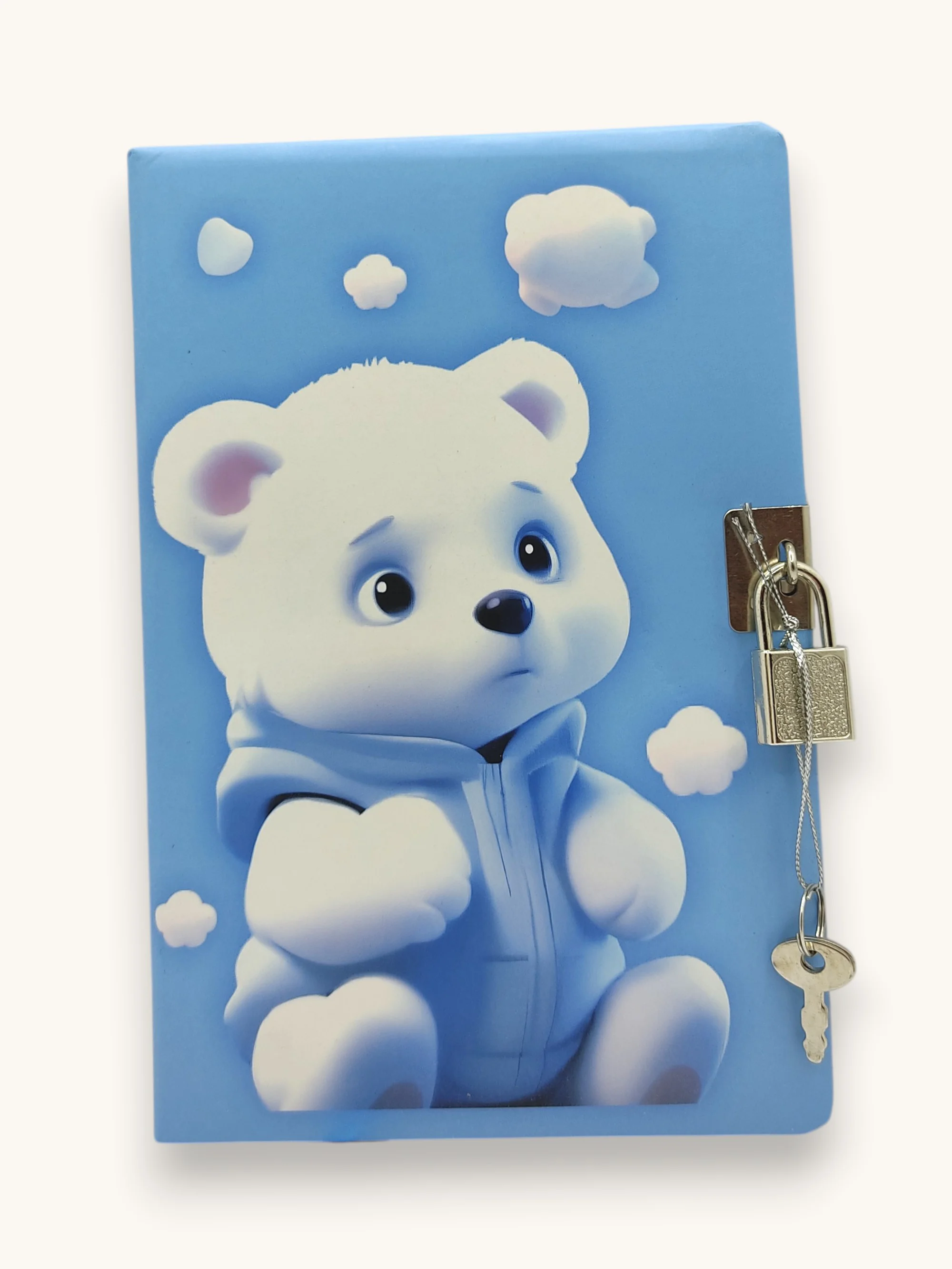Sevimli Kutup Ayısı Hatıra Defteri (Günlük) Kilitli Defter 80 yap
