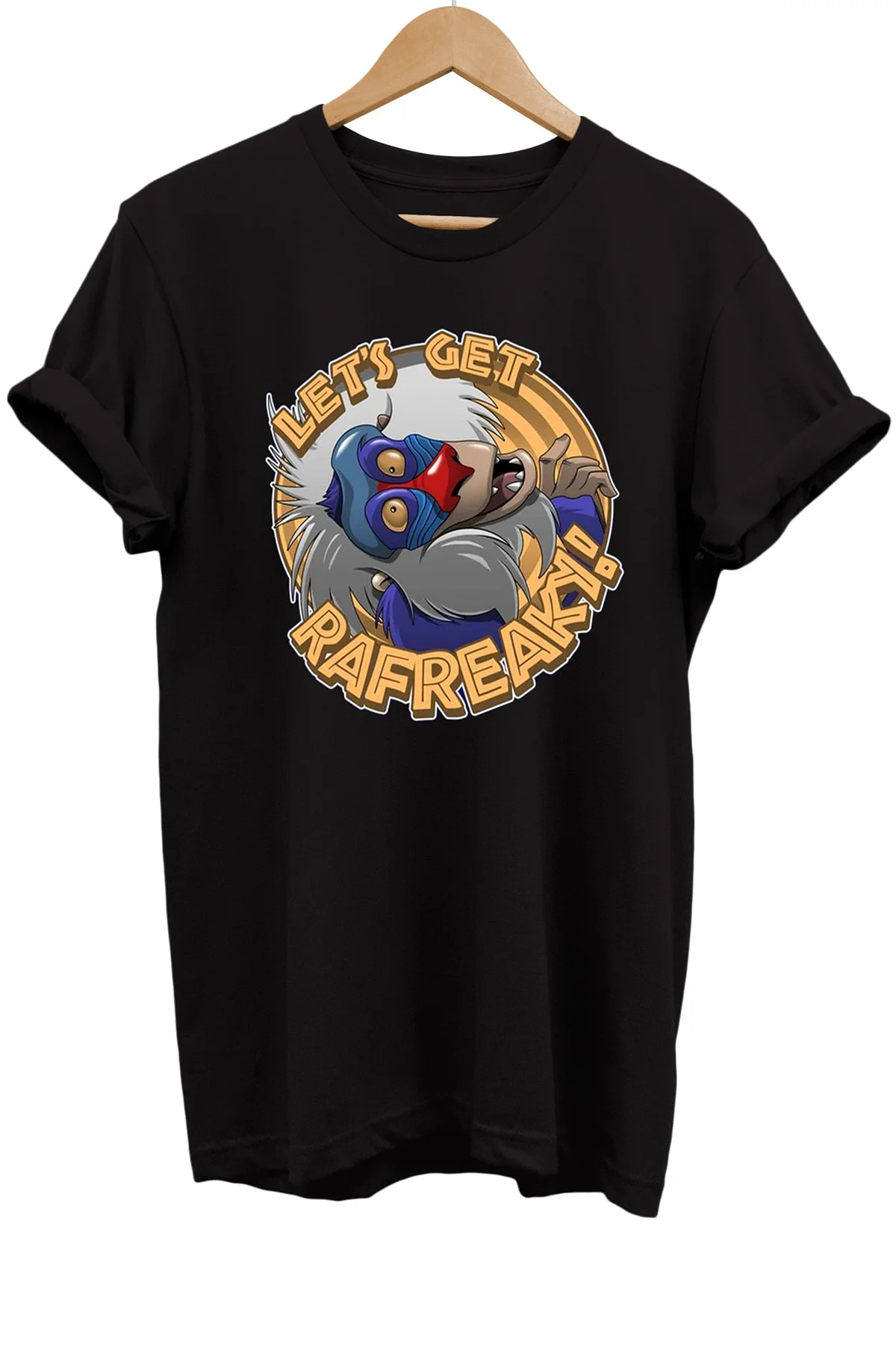 Sevimli Maymun Baskılı %100 Pamuk Oversize T-shirt