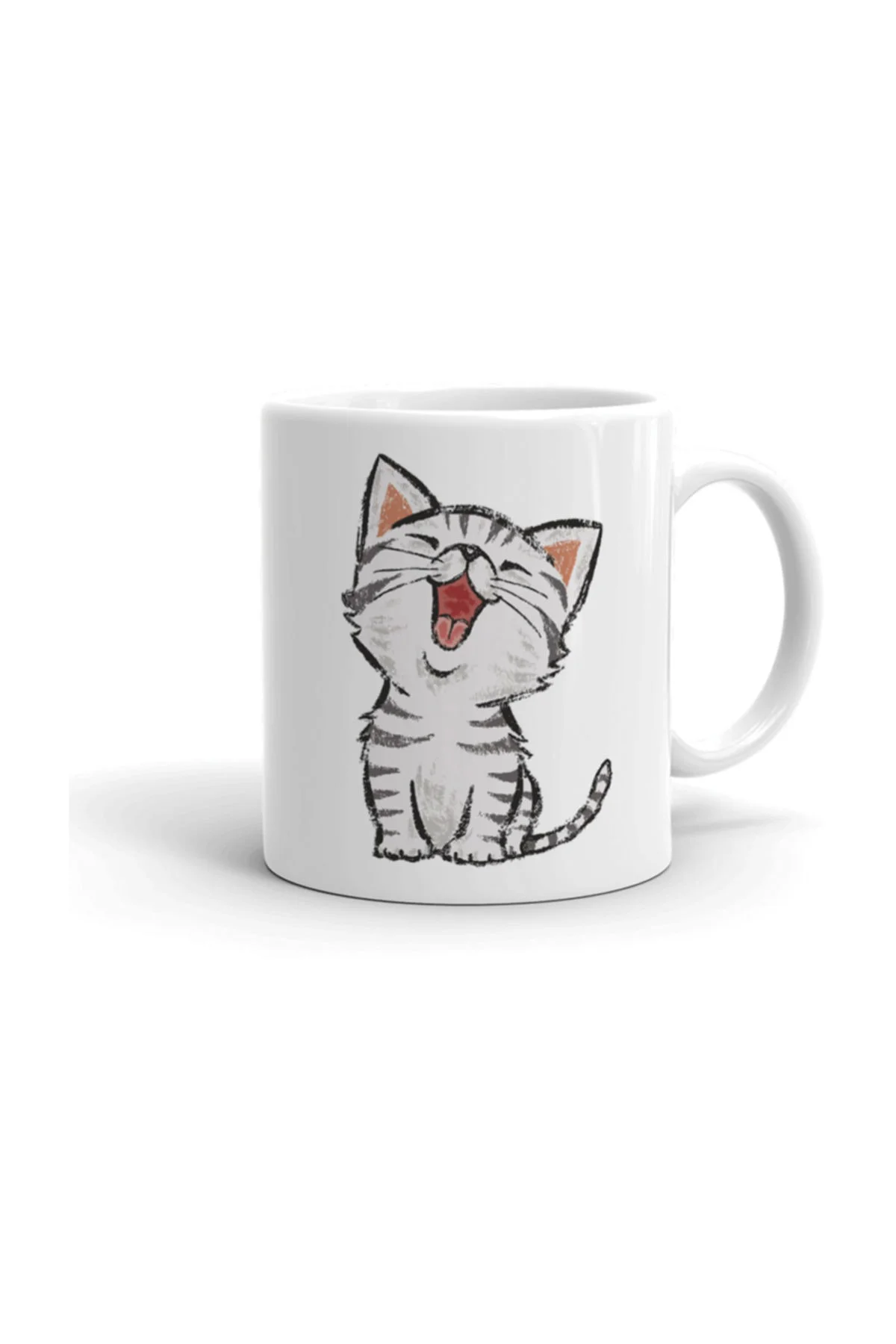 Sevimli Minik Kedi Seramik Kupa Bardak