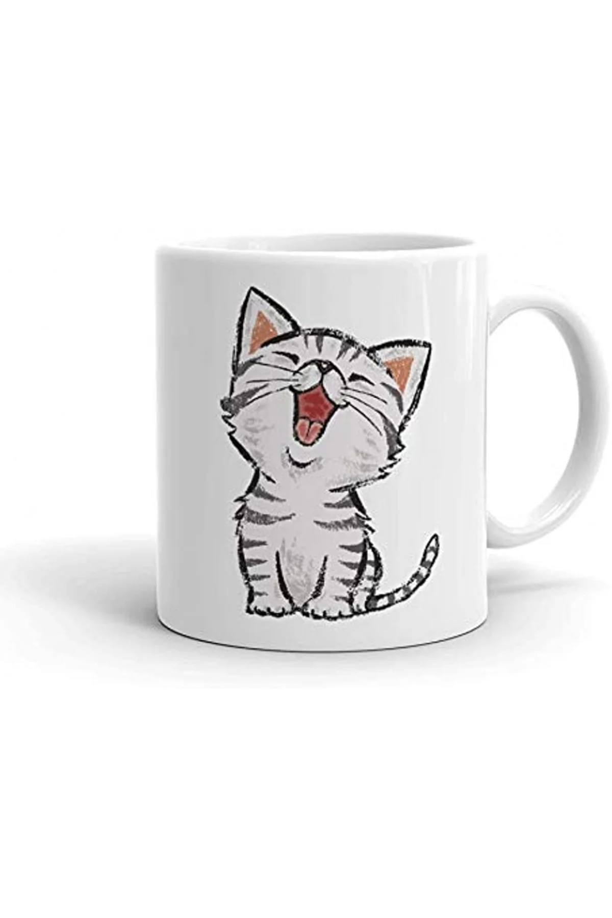 Sevimli Minik Kedi Seramik ithal Porselen Seramik Kupa Bardak