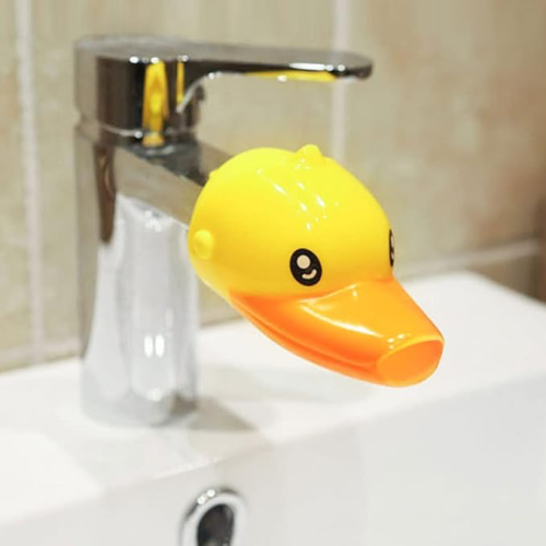 Sevimli Ördek Musluk Başlığı Çocuklar İçin Eğlenceli Banyo Aparat