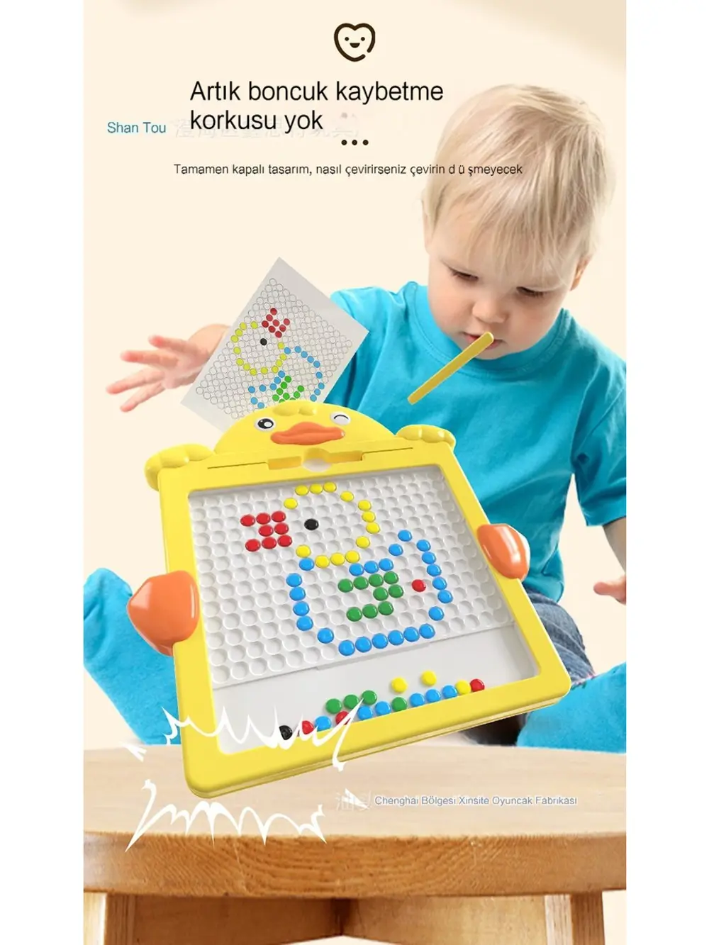 Sevimli Ördek Manyetik Çizim Tahtası Kalem Tutmaya Yardımcı Eğiti