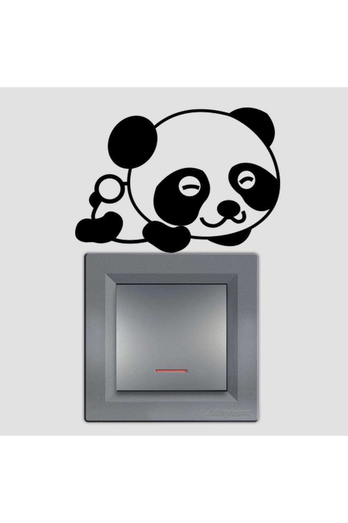 Sevimli Panda Ince Kesim Tasarım Priz Sticker Duvar Dekorasyon Çı Sevimli Panda Ince Kesim Tasarım Priz Sticker Duvar Dekorasyon Çı
