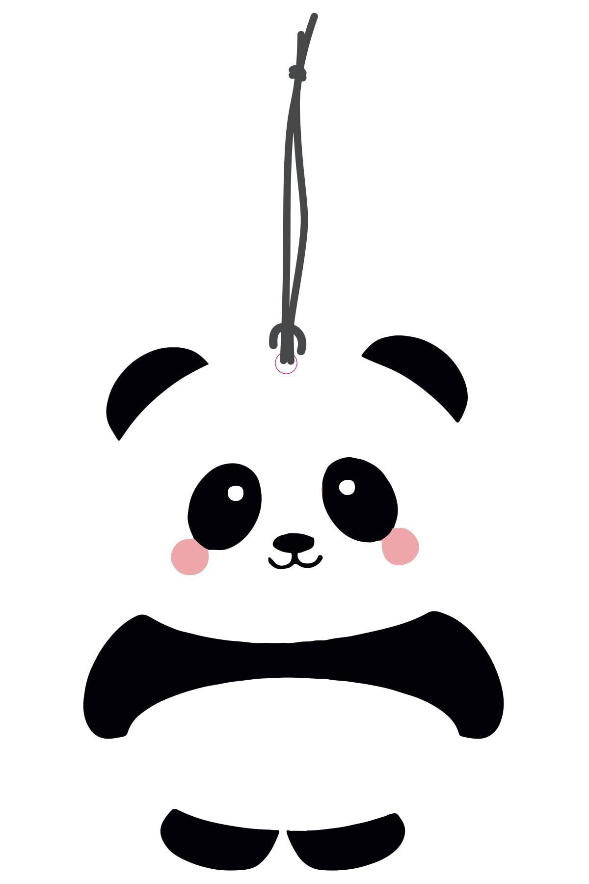 Bymeyla Sevimli Panda Tasarimli Dekoratif Oto Kokusu Ve Oto Aksesuari