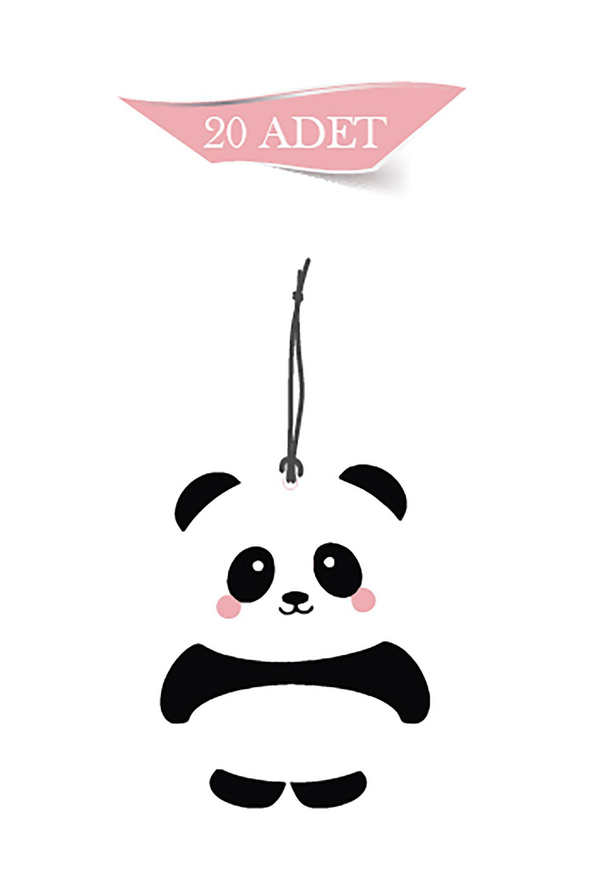 Sevimli Panda Tasarımlı 20'li Oto Kokusu Ve Oto Aksesuarı