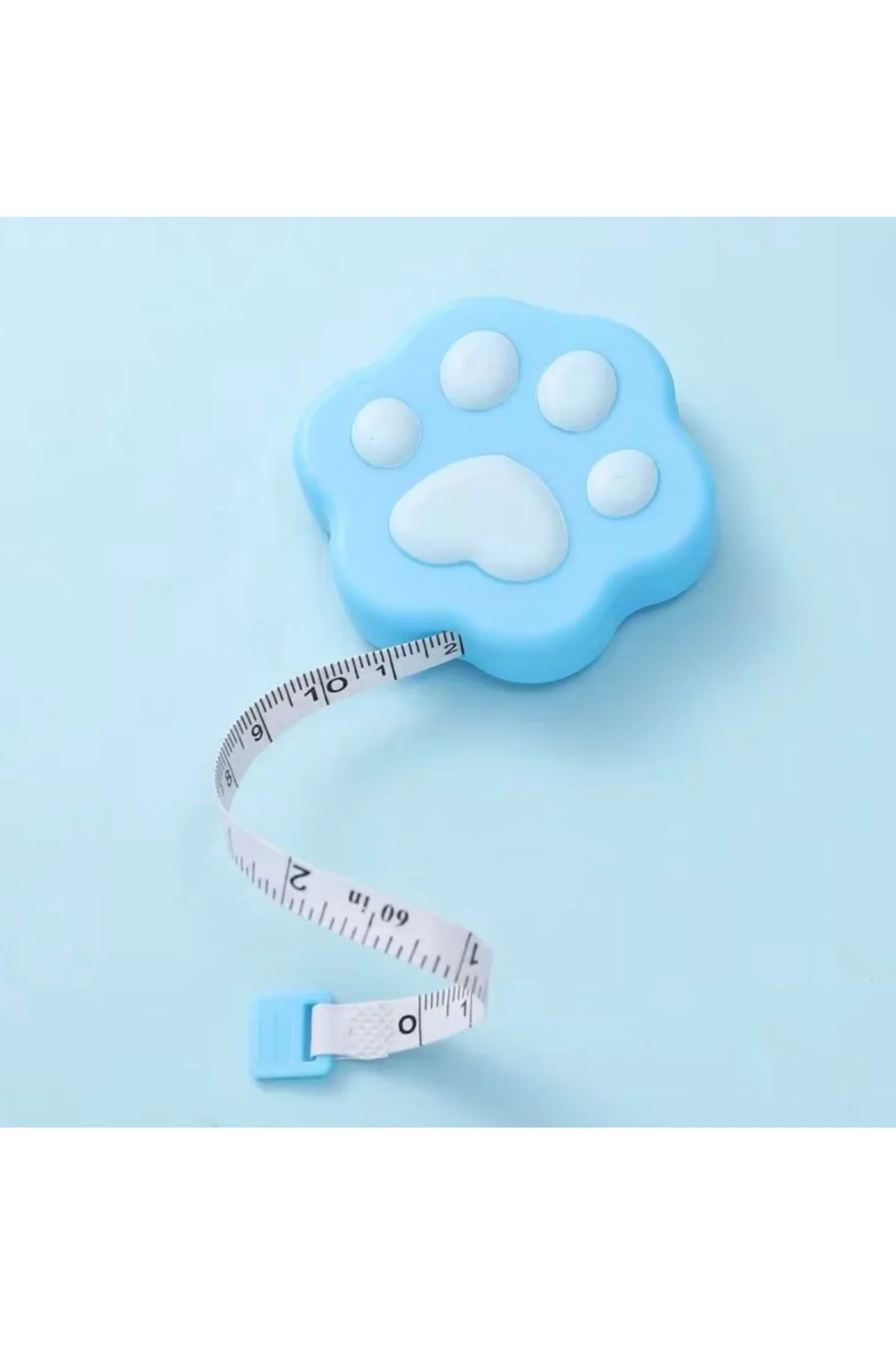Sevimli Pati Otomatik Mezura Mavi