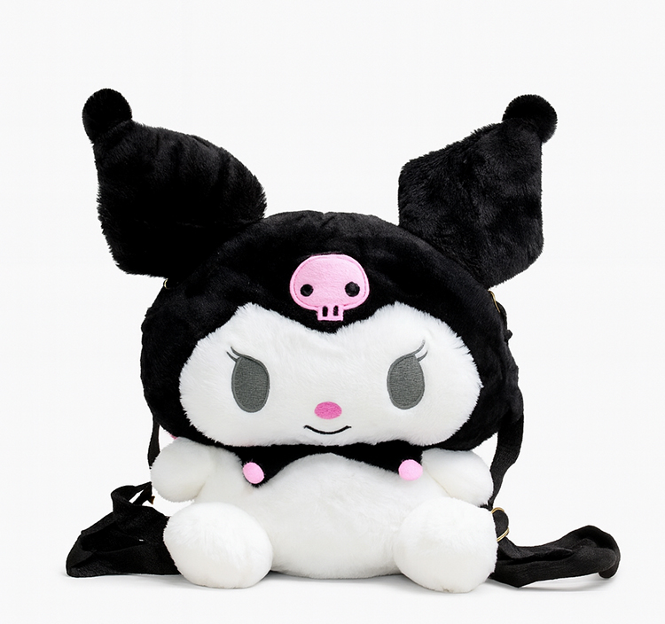 Sevimli Peluş Kuromi Temalı Çocuk Sırt Çantası Sevimli Peluş Kuromi Temalı Çocuk Sırt Çantası