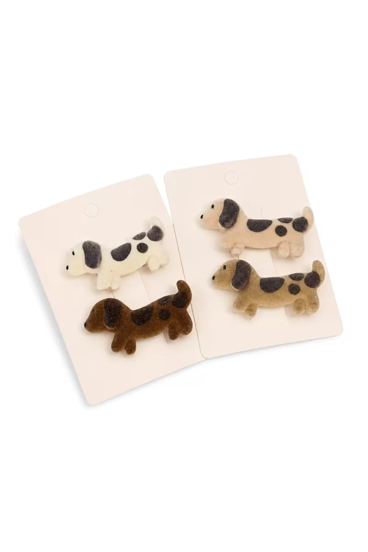 Sevimli Peluş Sosis Köpek Tasarımlı Kadife Dokulu Yan Toka / Saç Tokası Seti Sevimli Peluş Sosis Köpek Tasarımlı Kadife Dokulu Yan Toka / Saç Tokası Seti - Görsel 4