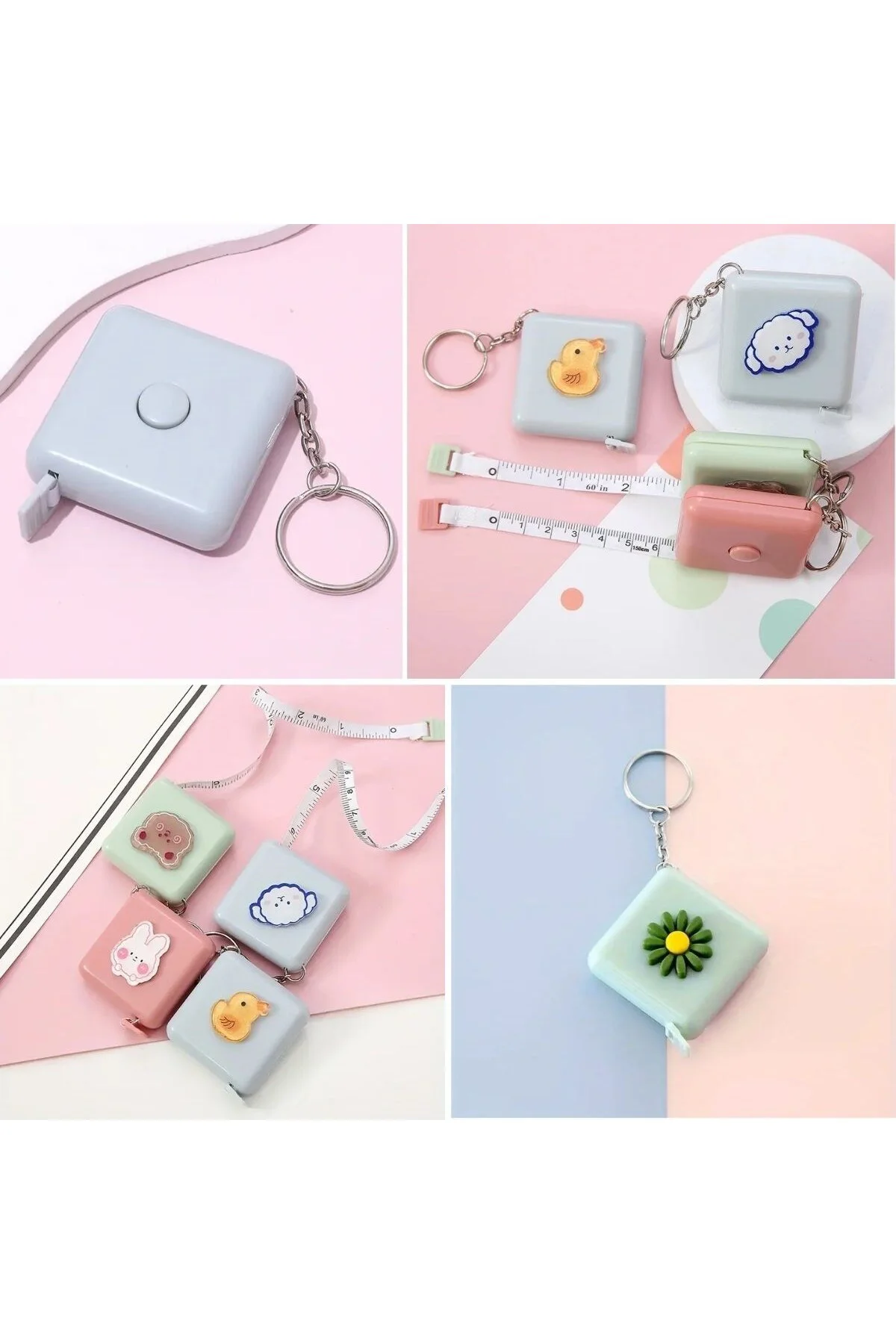 Sevimli Stickerlı Anahtarlık – 150cm Uzunluk | Şık & Pratik Tasar