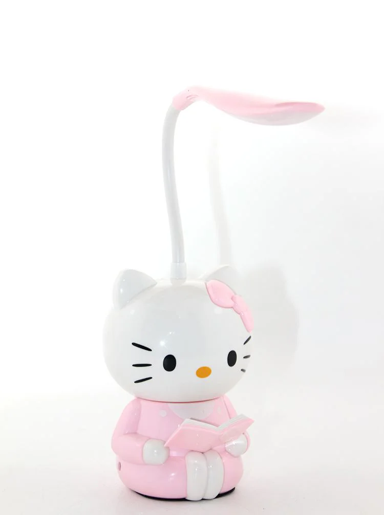 Sevimli Tasarımlı Hello Kitty Masa Lambası Çocuk ve Ofis İçin