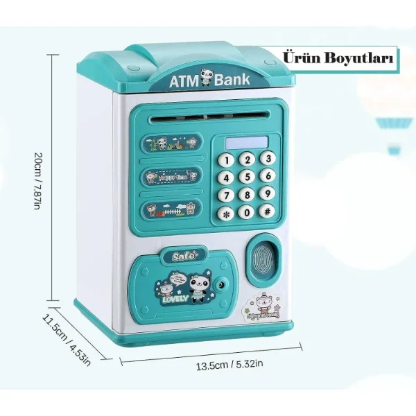 Sevimli Tasarımlı Şifreli ATM Kumbara Fiyatı, Yorumları ve Özellikleri