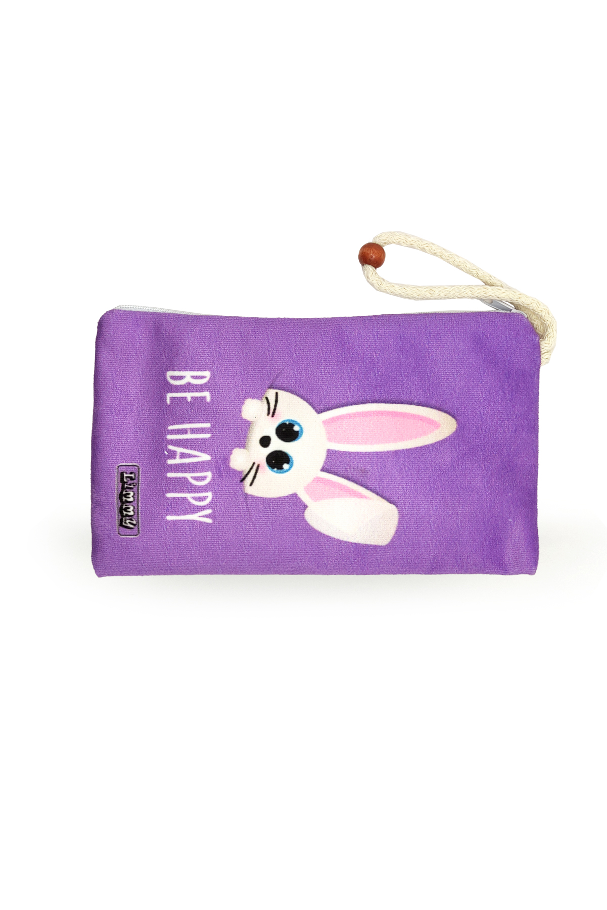 Limmy Sevimli Tavşan Mor Renkli Kalem Kutusu Yıkanabilir Bez Kalemlik 