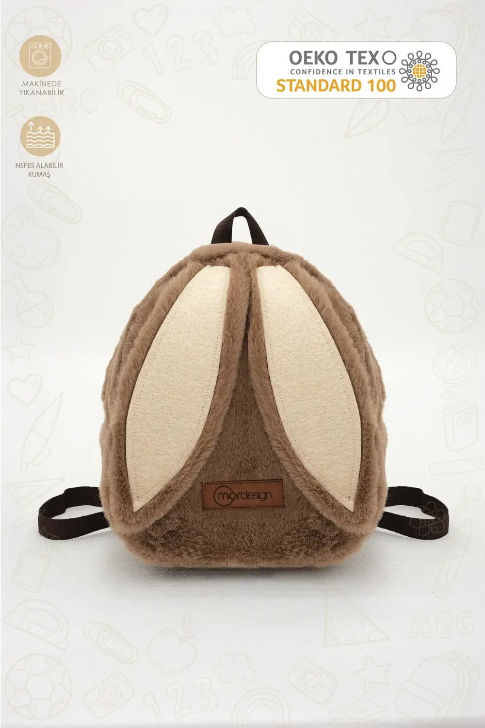 Sevimli Tavşan Çocuk Sırt Çantası: Kreş/Anasınıfı İçin Peluş Kuma