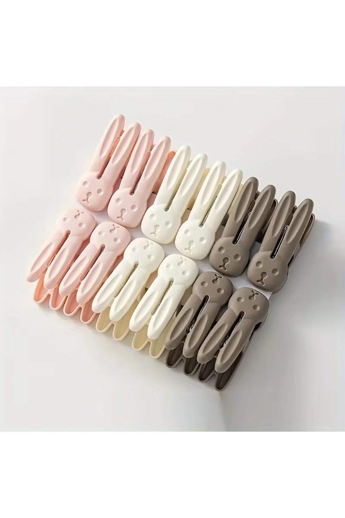Sevimli Tavşan Figürlü Plastik Mandal Seti, Renkli ve Dekoratif Çamaşır Mandalı (12'li) Sevimli Tavşan Figürlü Plastik Mandal Seti, Renkli ve Dekoratif Çamaşır Mandalı (12'li) - Görsel 2