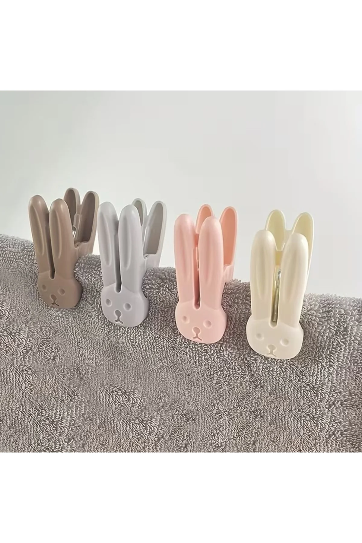 Sevimli Tavşan Figürlü Plastik Mandal Seti, Renkli ve Dekoratif Çamaşır Mandalı (12'li) Sevimli Tavşan Figürlü Plastik Mandal Seti, Renkli ve Dekoratif Çamaşır Mandalı (12'li) - Görsel 4