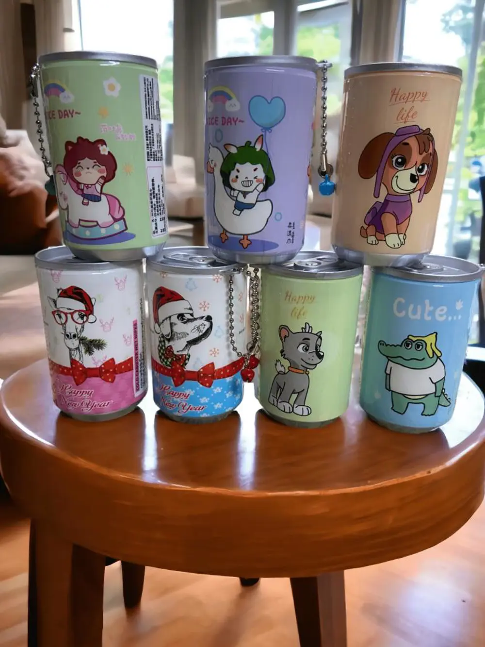 Sevimli Teneke Kutu Görünümlü Islak Mendil Anahtarlık Çanta Süsü 