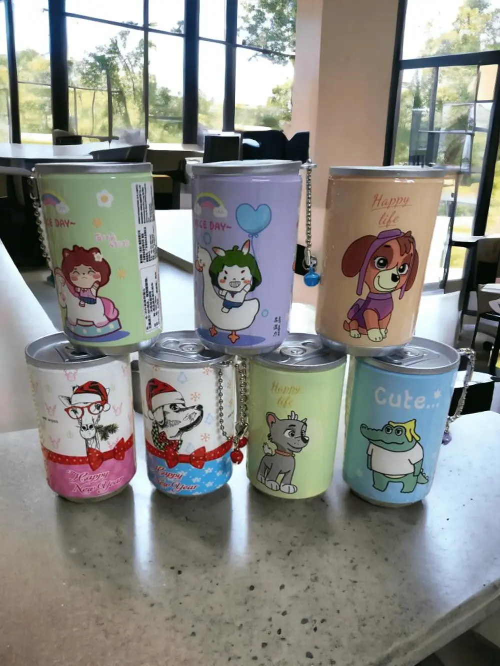 Sevimli Teneke Kutu Görünümlü Islak Mendil Anahtarlık Çanta Süsü 