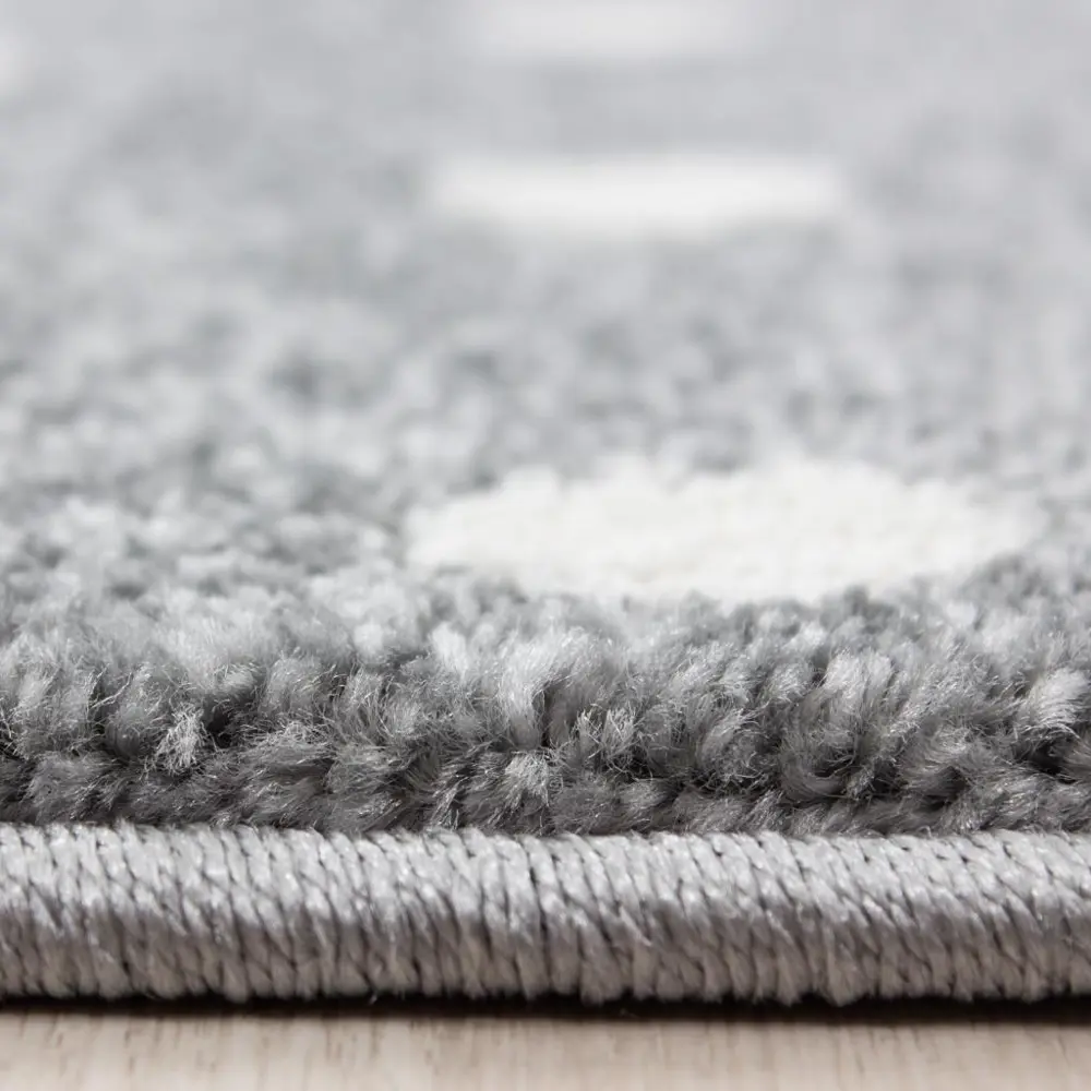 Sevimli Unicorn Tasarım Halı Mavi Gri Halı Yumuşak Dikdörtgen Jüt