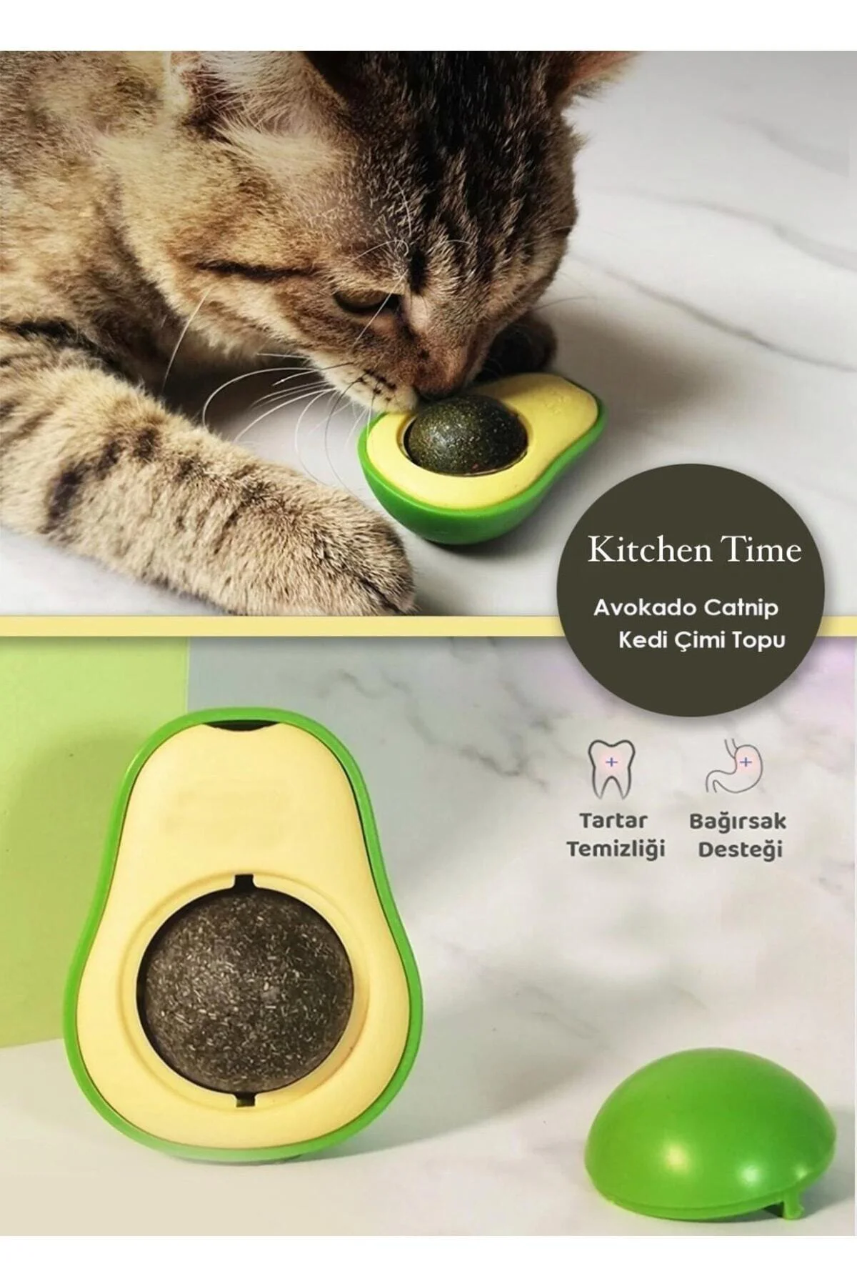 Sevimli Yapışkanlı Kedi Çimi Avokado Catnip | Avokado Kedi Çimi T