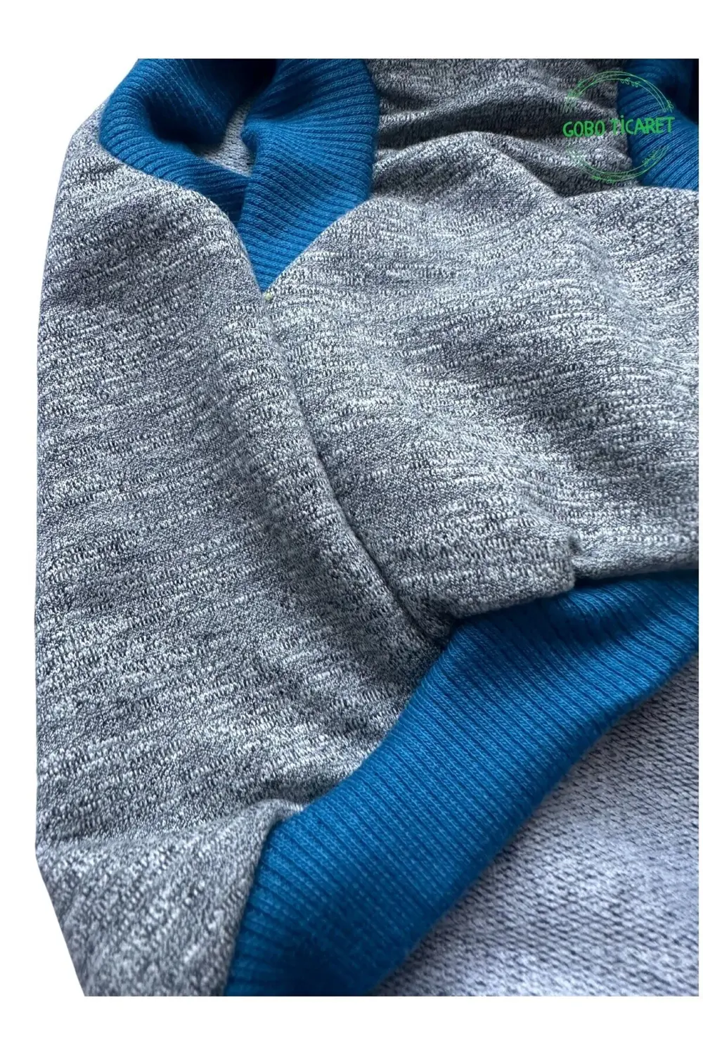 Sevimli Yeşil Ayıcık Aksesuarlı Aplikeli Gri Kedi Köpek Kıyafeti