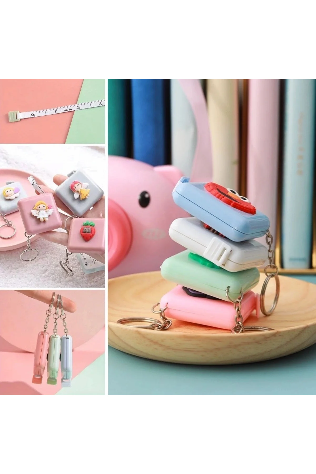 Sevimli Yumuşak Stickerli 150 cm Uzunluğunda Pratik Taşınabilir Ç