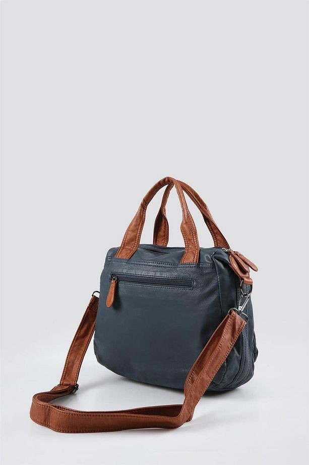 Sevva Mavi Cilt Omuz Çantası