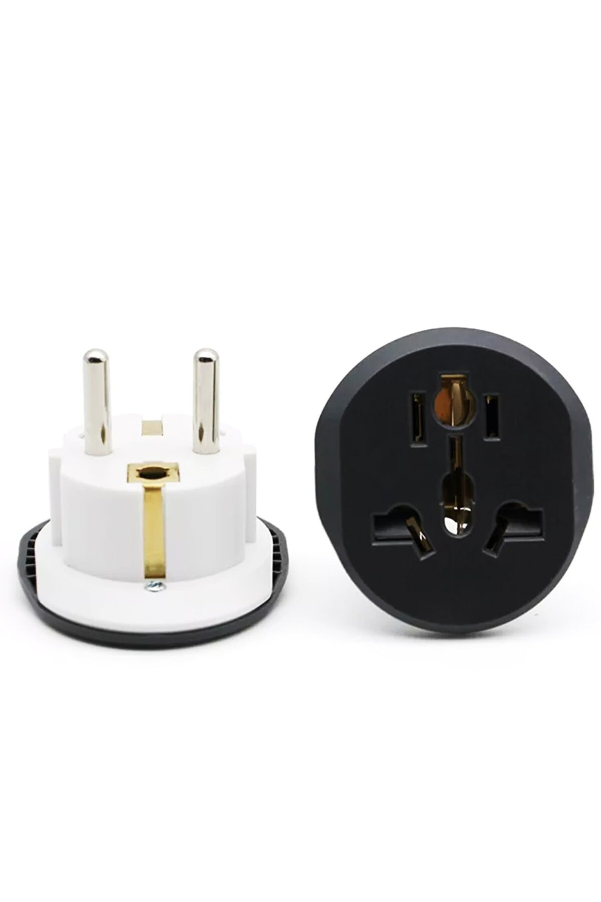 Seyahat Adaptörü Universal Türk Çevirici Siyah Beyaz 16a Priz Çev