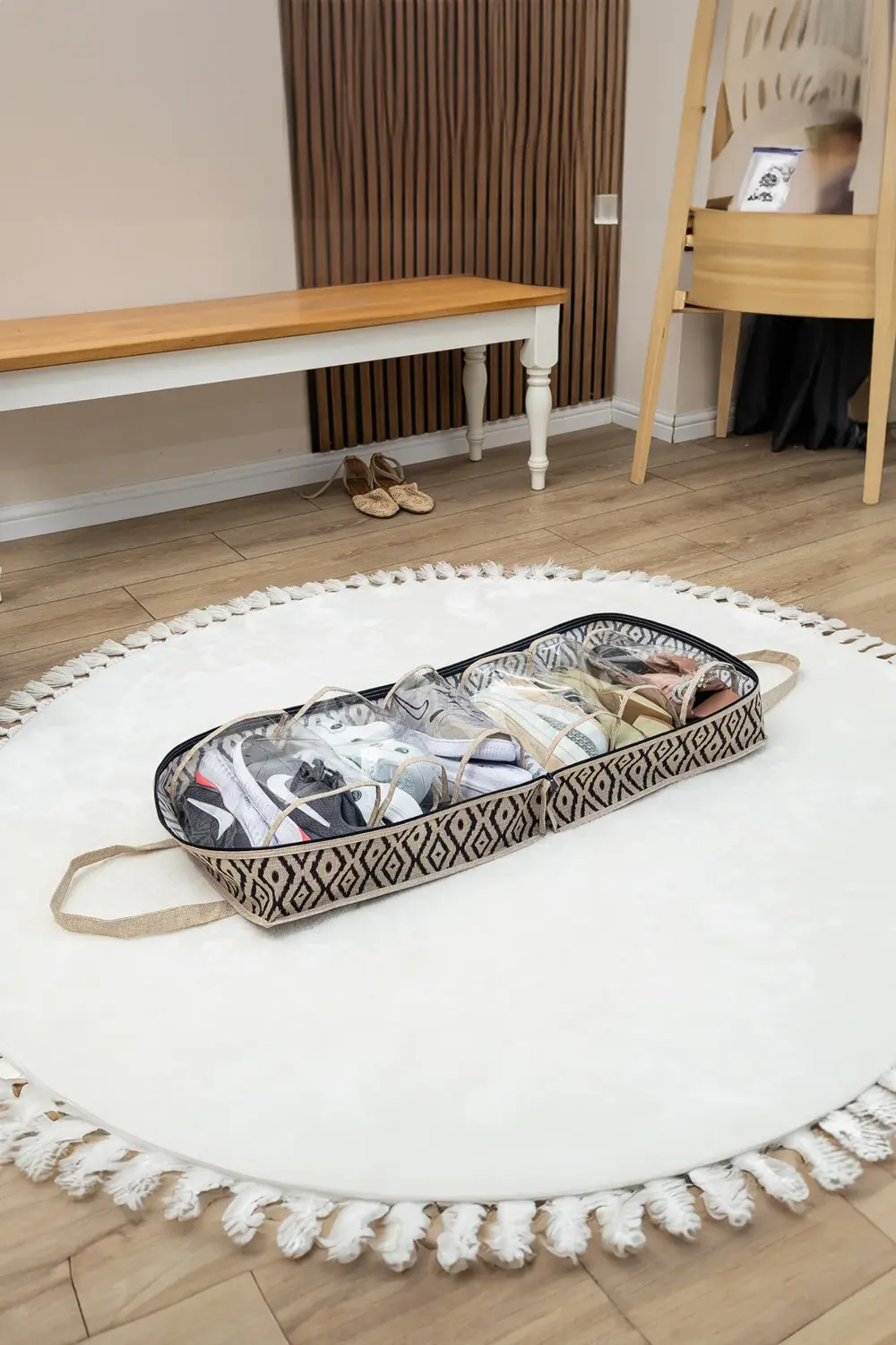 Seyahat Ayakkabı Çantası - Desenli. 35x22x40cm