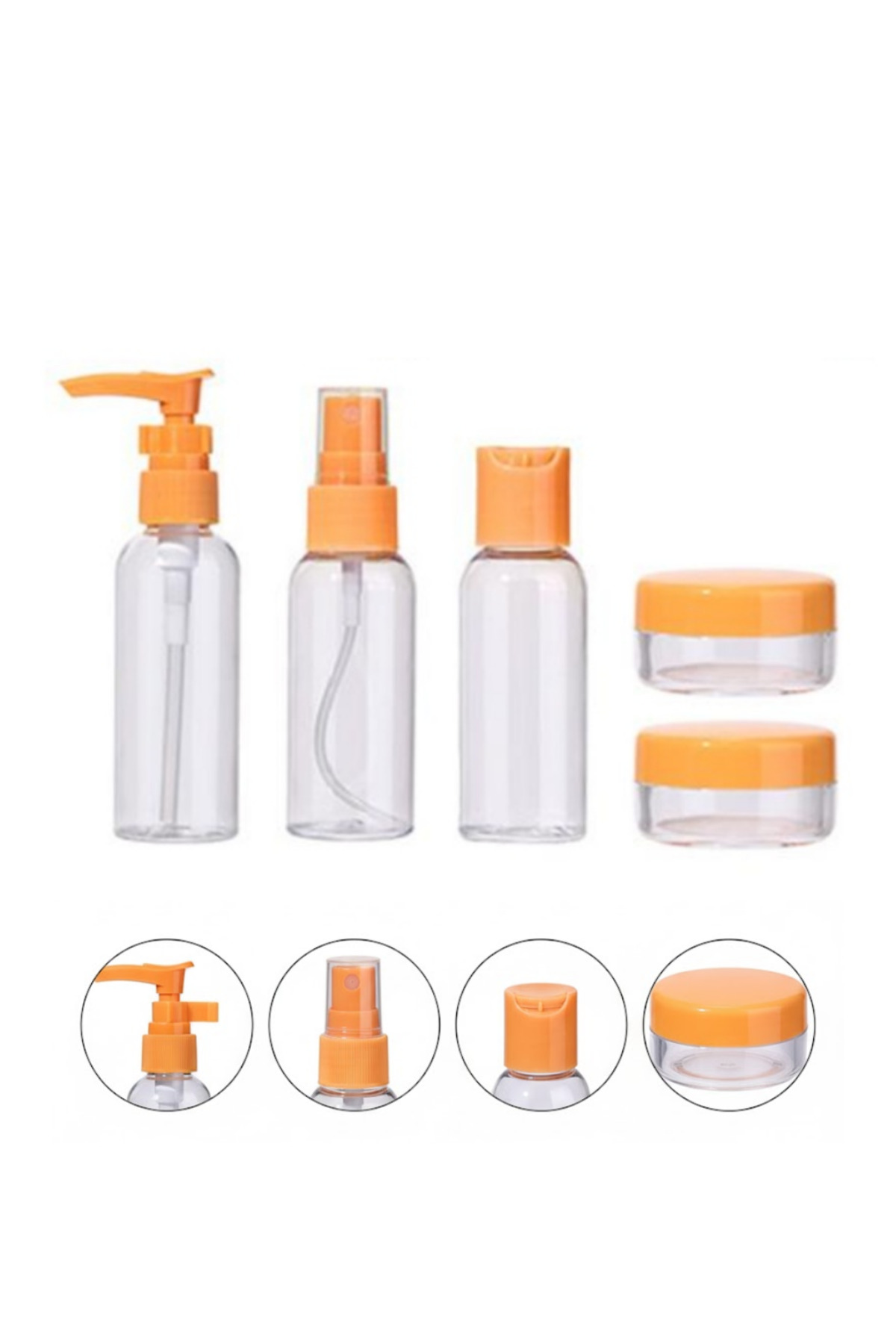 Seyahat Boy 5’li Kozmetik Dolum Seti 30 ml Sızdırmaz Tasarım - Li