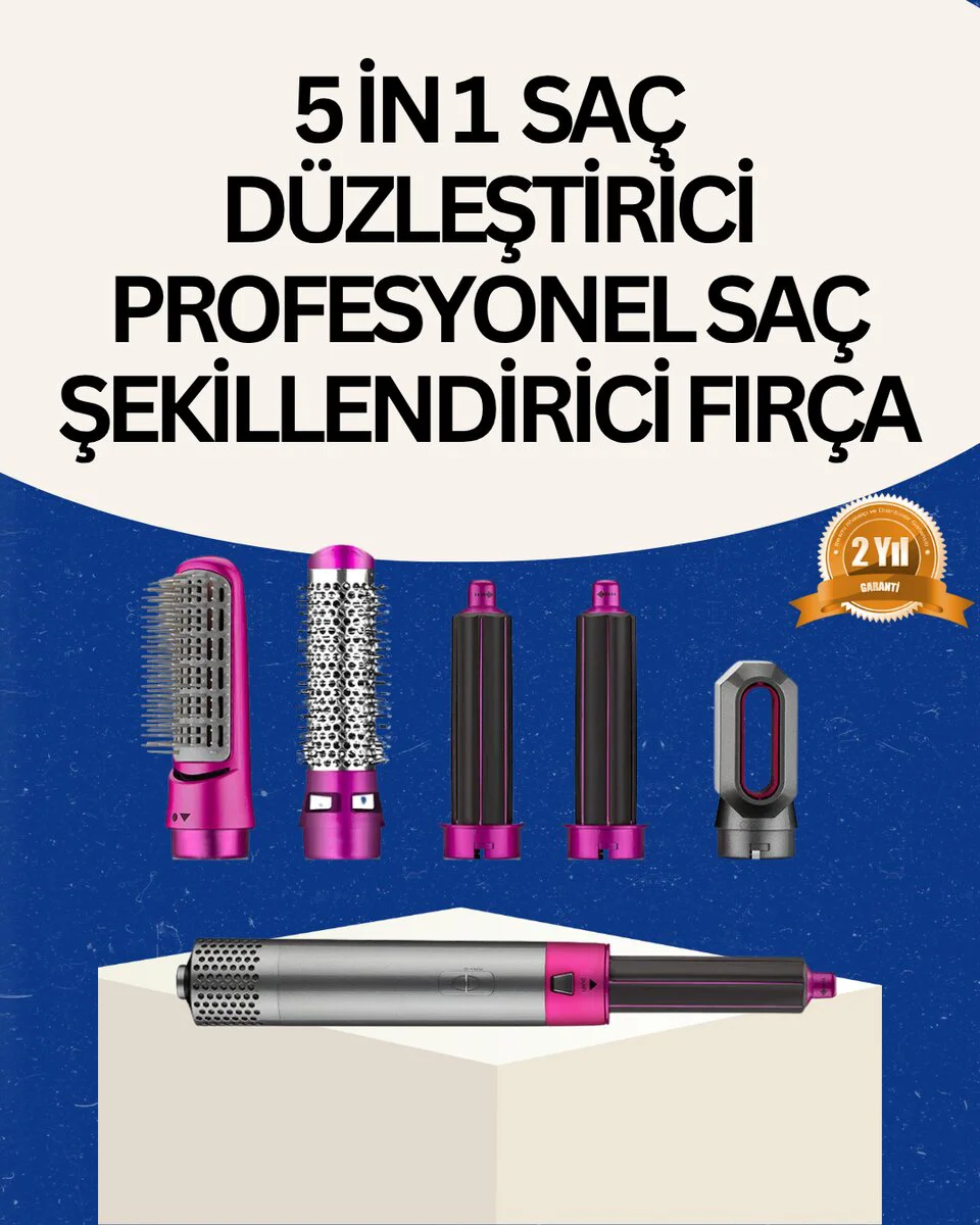 Seyahat Boyu Taşınabilir Profesyonel Saç Şekillendirici Set - Katlanabilir Saç Düzleştirici ve Bukle Makinesi
