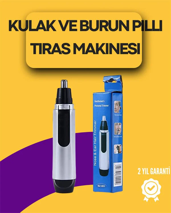 Seyahat Dostu Hafif Kulak ve Burun Düzeltici - Kablosuz Pilli Tıraş Makinesi