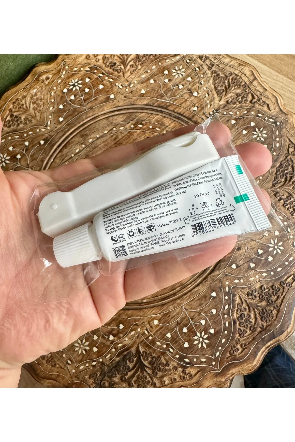 Seyahat / Hijyen Seti Kalıp Sabun Şampuan Diş Seti