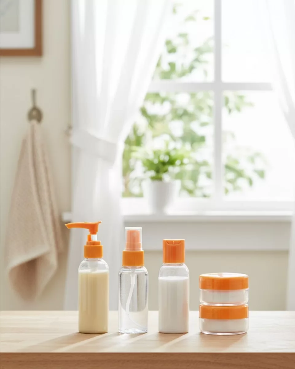 Seyahat İçin 5’li Şeffaf Kozmetik Kap Seti 30 ml
