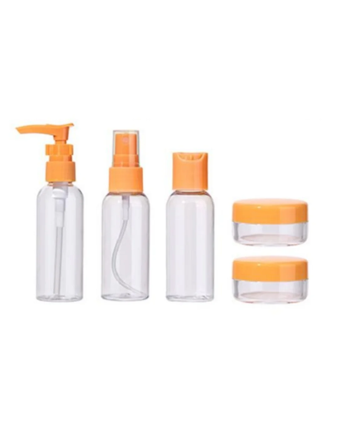 Seyahat İçin 5’li Şeffaf Kozmetik Kap Seti 30 ml