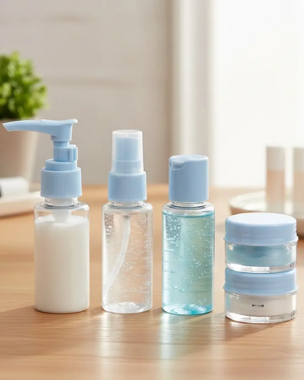 Seyahat İçin 5’li Şeffaf Dolum Şişesi Seti 30 ml