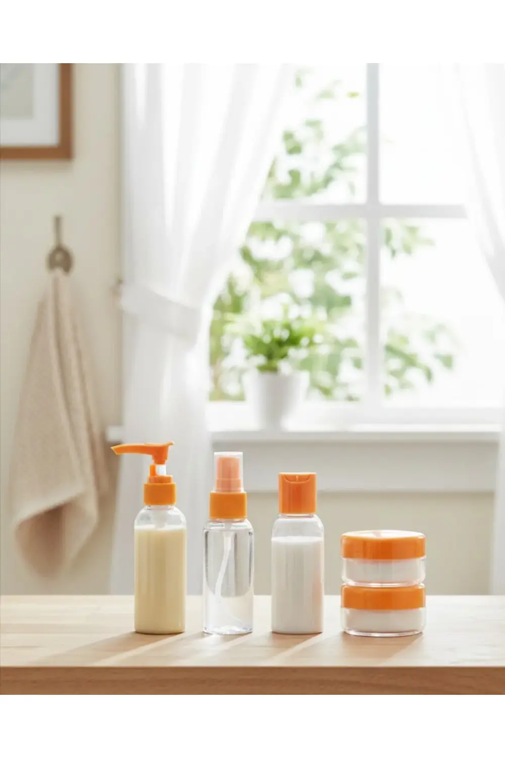 Seyahat İçin 5’li Şeffaf Kozmetik Kap Seti 30 ml